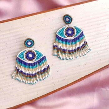 Evil eye earrings