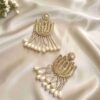Lotus Dabka Earrings