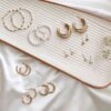 Gold plated Hoops