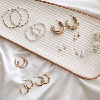 Gold plated Hoops