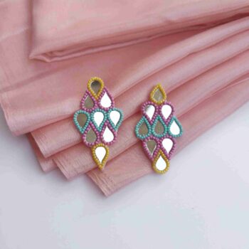 Mirror Beaded Earrings