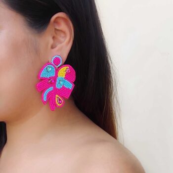 Leaf Beaded Earring