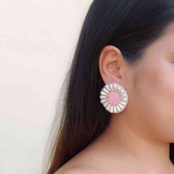 Sunflower daisy earrings