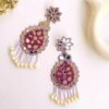 Mirror beaded earrings