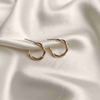 Metallic hoops and studs